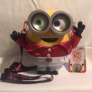 2023 Universal Studios Disco Bob Minions Popcorn Bucket NWT @
